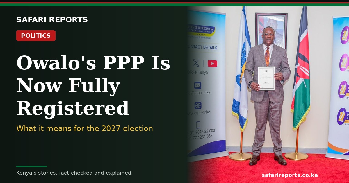 Eliud Owalo's PPP.